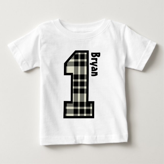 Camiseta De Bebé 1.ᵉʳ Nacimiento JUGAR Nombre personalizado de un a (Anverso)