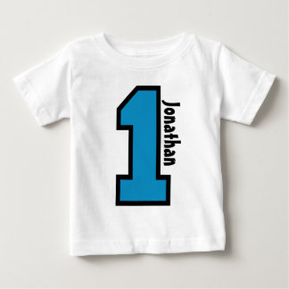Camiseta De Bebé 1.ᵉʳ Nacimiento Número Deportivo Un Año V007A