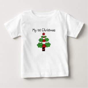 Camiseta De Bebé 1.ᵉʳ Navidad Navidades de infantes