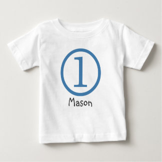 Camiseta De Bebé 1.ᵉʳ Personalizable de cumpleaños