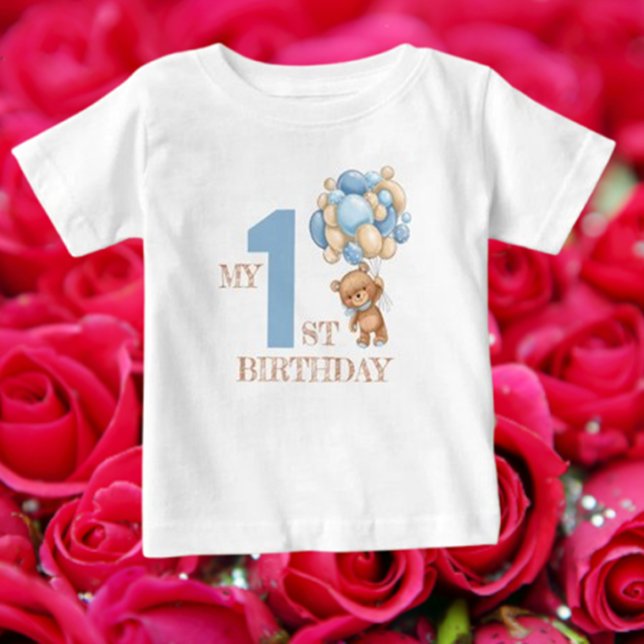 Camiseta De Bebé 1.ᵉʳ picnic (Celebrate your little one's first teddy bear picnic with this adorable baby T-shirt! )