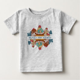 Camiseta De Bebé 1.ᵉʳ postre dulce estilo retro
