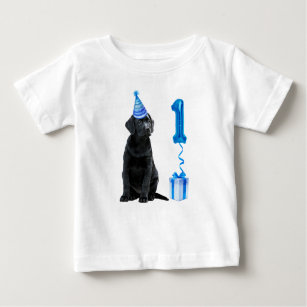Camiseta De Bebé 1.ᵉʳ tema de la pipa de cumpleaños - Blue Boy Cute