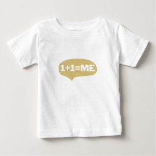 Camiseta De Bebé 1 + 1 = yo