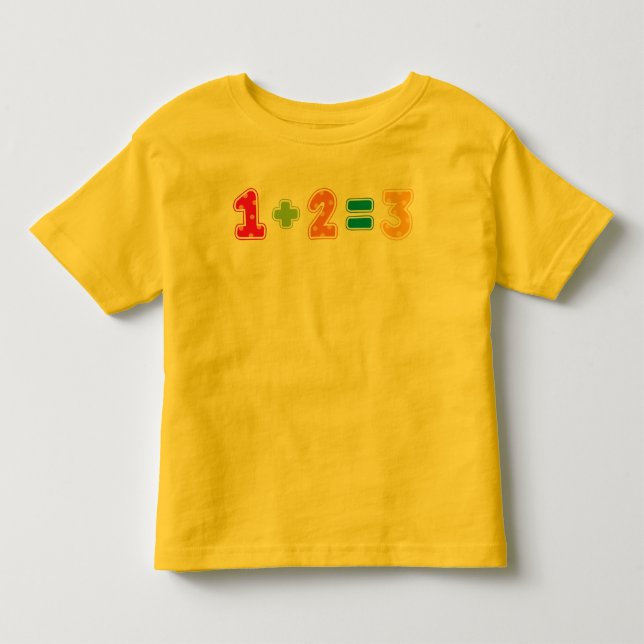 CAMISETA DE BEBÉ 1+2=3 (Anverso)