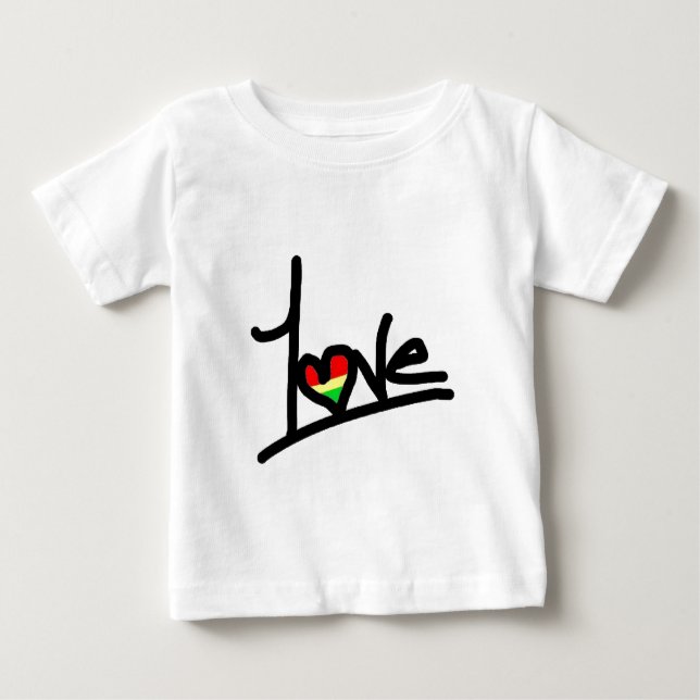 Camiseta De Bebé 1 amor (Anverso)