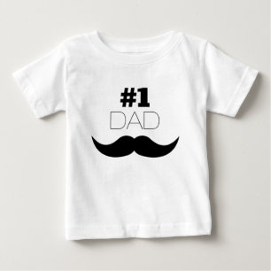 Camiseta De Bebé #1 Dolor negro de papá - Número uno