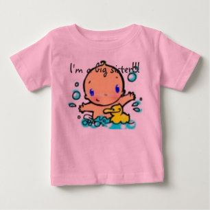 Camiseta De Bebé 1, ¡¡¡soy una hermana mayor!!!