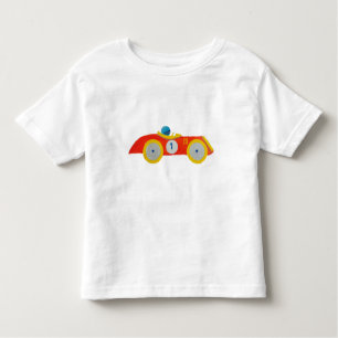 Camiseta De Bebé 1r cumpleaños del pequeño del automóvil