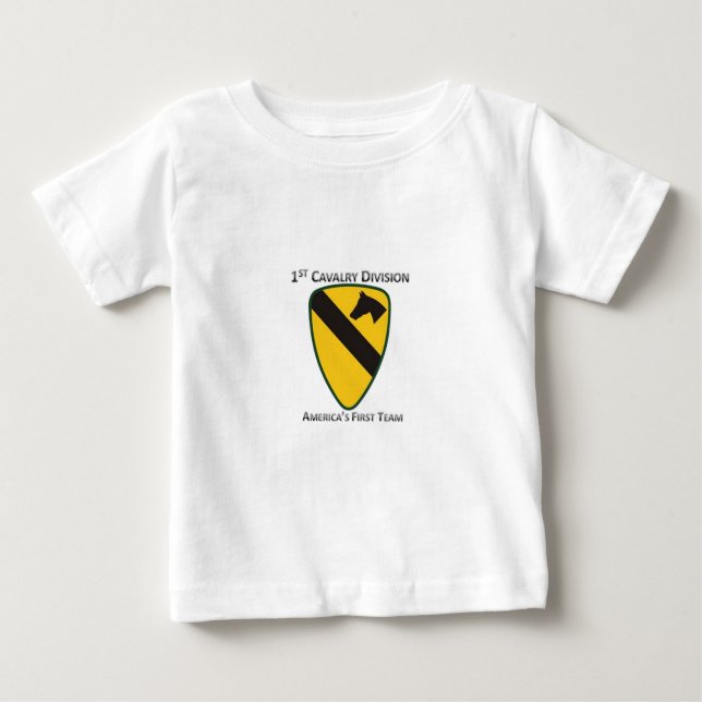 Camiseta De Bebé 1r División de la caballería (Anverso)