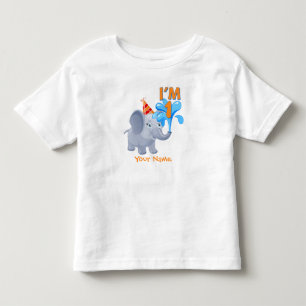 Camiseta De Bebé 1r Elefante del cumpleaños