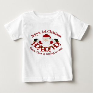 Camiseta De Bebé 1r navidad de Babys