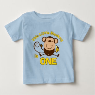 Camiseta De Bebé 1r personalizado del muchacho del cumpleaños del