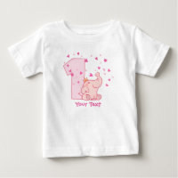 1r personalizar del cumpleaños del elefante rosado