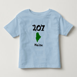 Camiseta De Bebé 2007, código de área de Maine