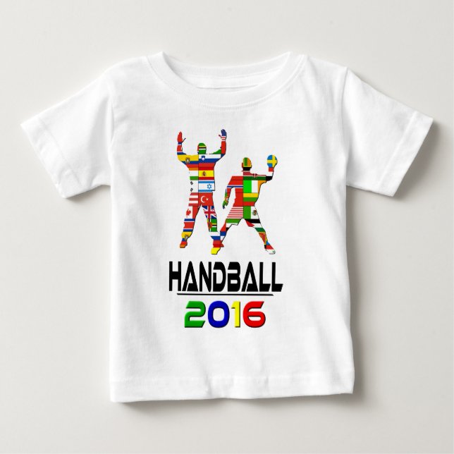 Camiseta De Bebé 2016: Balonmano (Anverso)