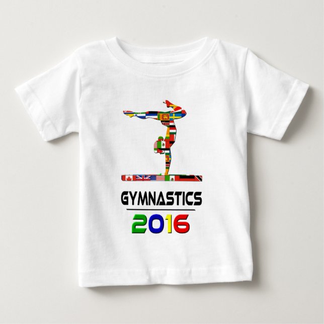 Camiseta De Bebé 2016: Gimnasia (Anverso)