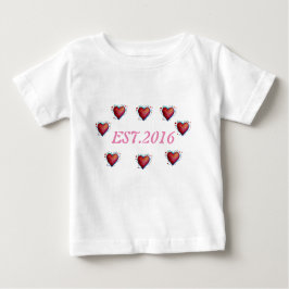 Camiseta De Bebé 2016 Toddler Tee Establecido , Primer Aniversario