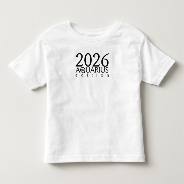 Camiseta De Bebé 2026 Aquarius edition with symbol (Anverso)