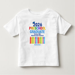 Camiseta De Bebé 2026 Preschool Graduate Cute Customizable