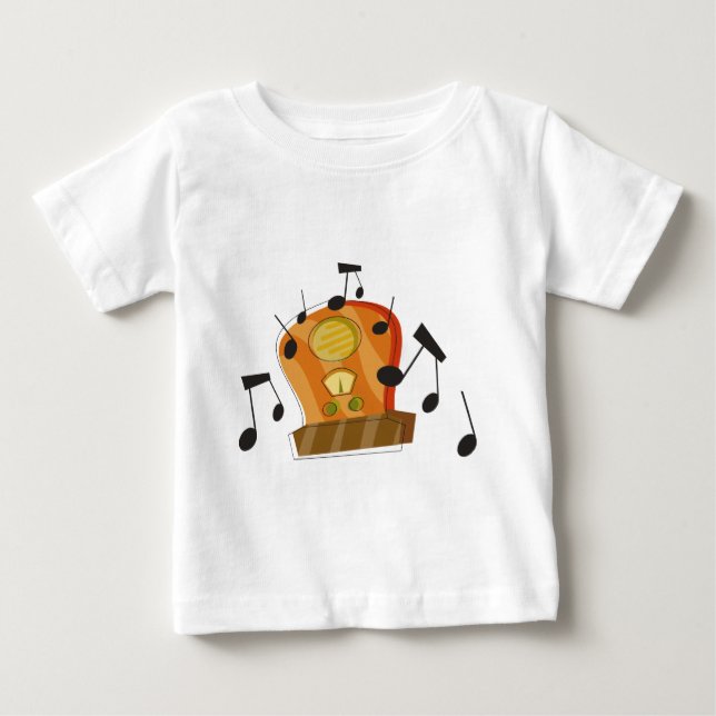 Camiseta De Bebé 20 de agosto, día de radio nacional (Anverso)