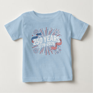 Camiseta De Bebé 250 años USA 4 de julio