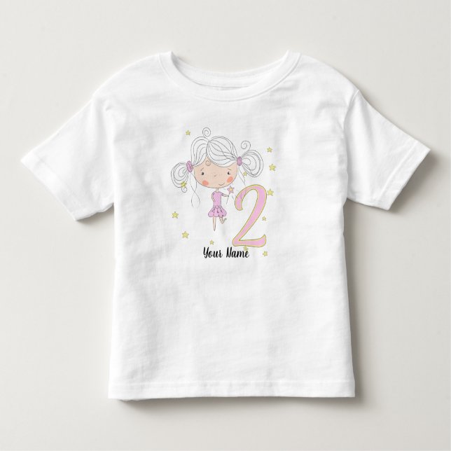 Camiseta De Bebé 2.ª Princesa de Cumpleaños (Anverso)