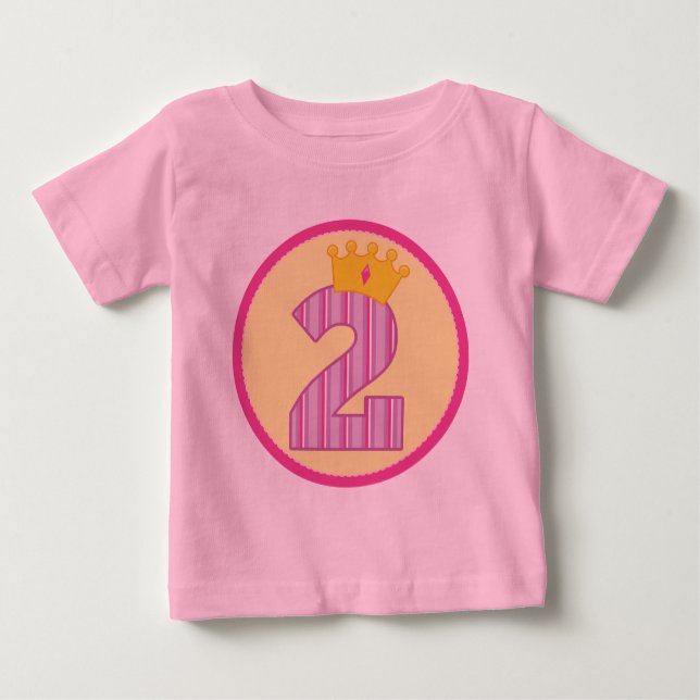 Camiseta De Bebé 2.º cumpleaños de los chicas (Anverso)