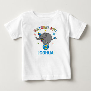 Camiseta De Bebé 2.º cumpleaños del elefante circo