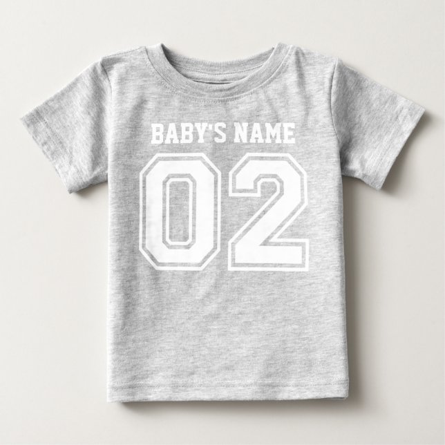 Camiseta De Bebé 2.º cumpleaños (nombre del bebé Personalizable) (Anverso)