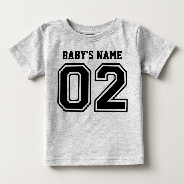 Camiseta De Bebé 2.º cumpleaños (nombre del bebé Personalizable) (Anverso)
