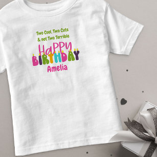 Camiseta De Bebé 2.º cumpleaños Un día maravilloso Chicas de velas 