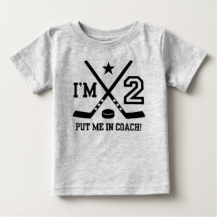 Camiseta De Bebé 2.º hockey por cumpleaños
