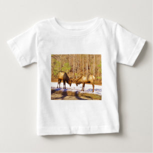 Camiseta De Bebé 2~ dos toros en la nieve