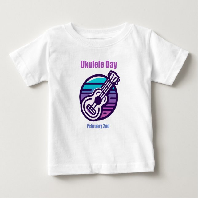 Camiseta De Bebé 2 feb. - Día de Ukulele (Anverso)