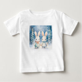 Camiseta De Bebé 2 lapins de Noël