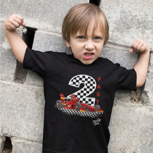 Camiseta De Bebé 2 rápido Super Coche Segundo Cumpleaños