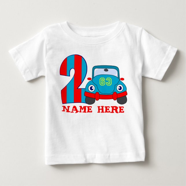 Camiseta De Bebé 2do cumpleaños, 2 años (Anverso)