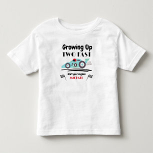 Camiseta De Bebé 2do Cumpleaños Creciendo demasiado rápido Coche de
