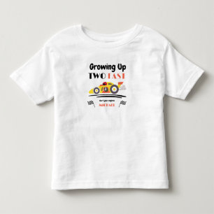 Camiseta De Bebé 2do Cumpleaños Creciendo Demasiado Rápido Coche de