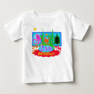 Camiseta De Bebé 2do cumpleaños de la aventura submarina