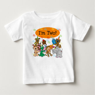 Camiseta De Bebé 2do cumpleaños de los animales