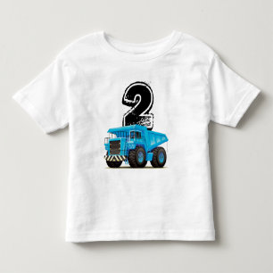 Camiseta De Bebé 2do cumpleaños del camión azul