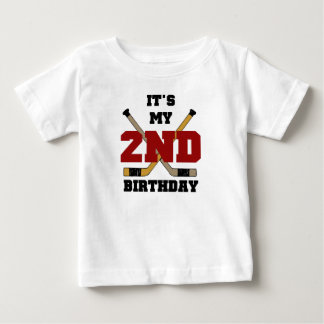 Camiseta De Bebé 2do cumpleaños del hockey