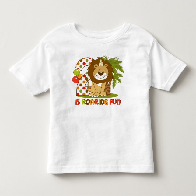 Camiseta De Bebé 2do cumpleaños del león lindo (Anverso)