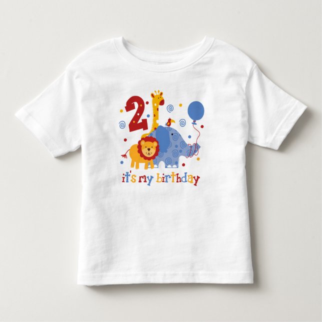 Camiseta De Bebé 2do cumpleaños del safari (Anverso)
