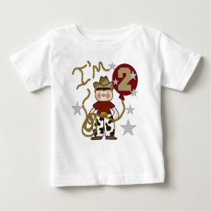 Camiseta De Bebé 2do cumpleaños del vaquero