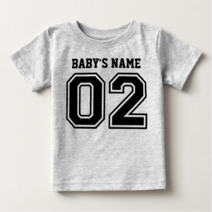 Camiseta De Bebé 2do Cumpleaños (el nombre del bebé adaptable)