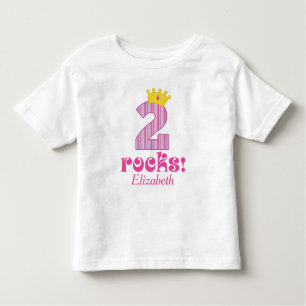 Camiseta De Bebé 2do Cumpleaños princesa Tshirt de dos años