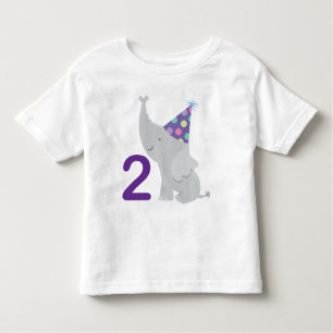 Camiseta De Bebé 2do Elefante del cumpleaños